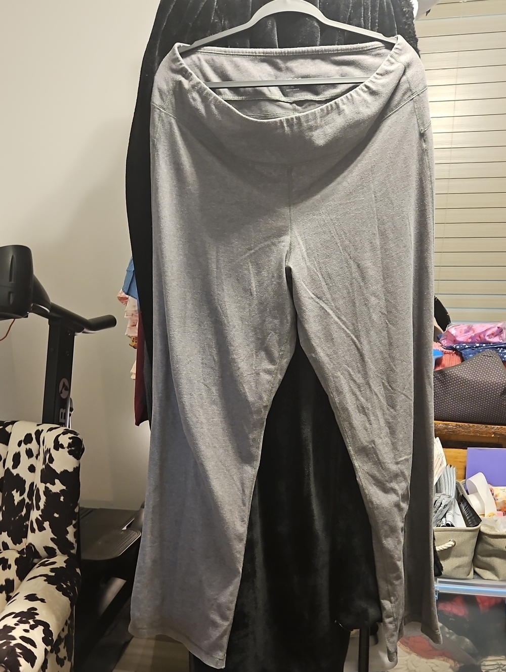 ZELOS Women's Gray Maxi Skirt with Fold-Over Waistband